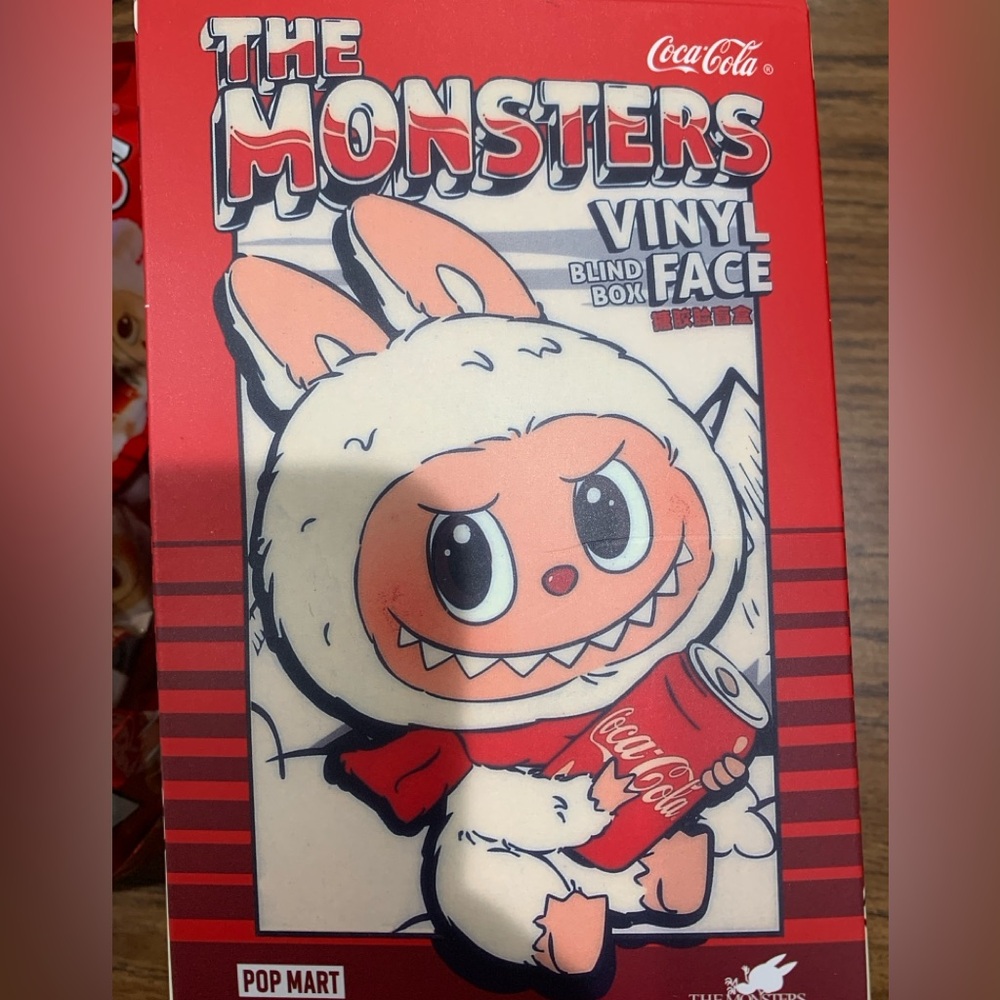 Coca-Cola The Monsters Vinyl Face with Red and White Design
